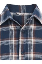 JREBLANE CHECK SHIRT LS - ΜΠΛΕ