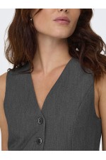 ONLIRIS-HATTIE WAISTCOAT TLR NOOS - ΓΚΡΙ