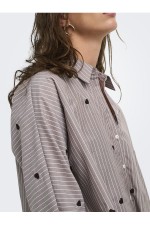 ONLNEW LINA GRACE STR EMB SHIRT NOOS WVN - ΚΑΦΕ