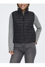 ONLTAHIA LW QUILTED WAISTCOAT OTW NOOS - ΜΑΥΡΟ