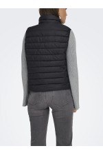 ONLTAHIA LW QUILTED WAISTCOAT OTW NOOS - ΜΑΥΡΟ