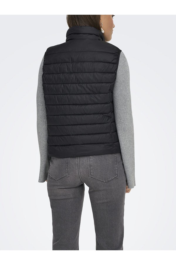ONLTAHIA LW QUILTED WAISTCOAT OTW NOOS - ΜΑΥΡΟ