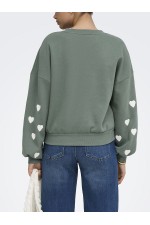 ONLMACY L/S O-NECK BOX CC SWT NOOS - ΠΡΑΣΙΝΟ