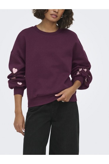 ONLMACY L/S O-NECK BOX CC SWT NOOS - ΜΩΒ