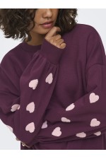 ONLMACY L/S O-NECK BOX CC SWT NOOS - ΜΩΒ