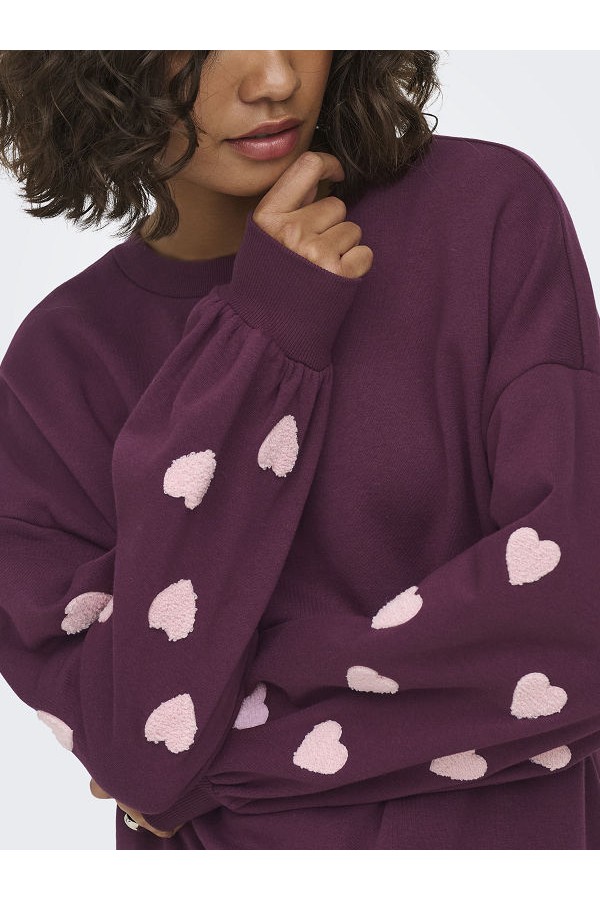 ONLMACY L/S O-NECK BOX CC SWT NOOS - ΜΩΒ