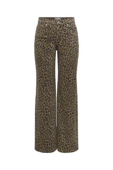 ONLMADISON HW WIDE ANIMAL PANT CC - ΚΑΦΕ