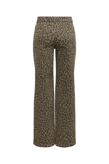 ONLMADISON HW WIDE ANIMAL PANT CC - ΚΑΦΕ