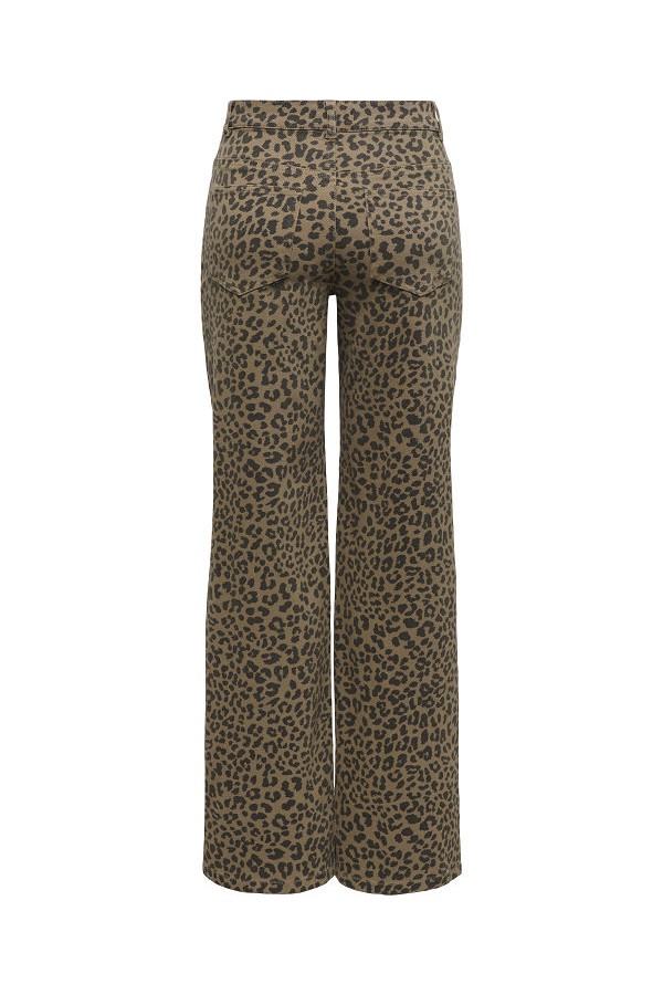 ONLMADISON HW WIDE ANIMAL PANT CC - ΚΑΦΕ