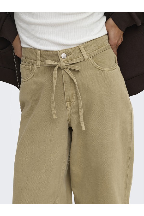 ONLGIANNA-SILLA MW ST BELT PANT PNT NOOS - ΜΠΕΖ