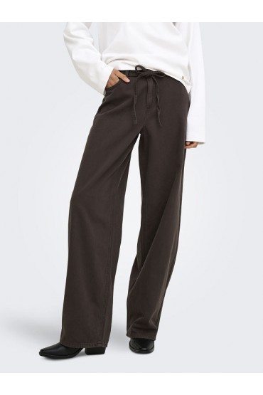 ONLGIANNA-SILLA MW ST BELT PANT PNT NOOS - ΚΑΦΕ