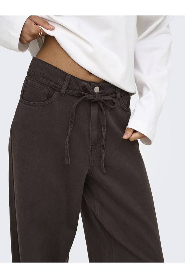ONLGIANNA-SILLA MW ST BELT PANT PNT NOOS - ΚΑΦΕ