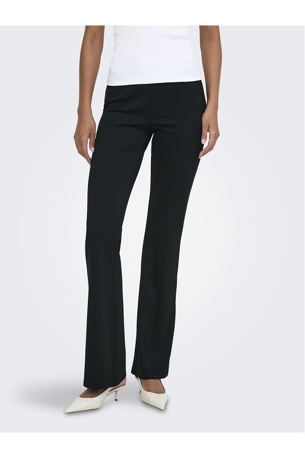 ONLPAIGE MW CUT FLARED PANT CC PNT - ΜΑΥΡΟ