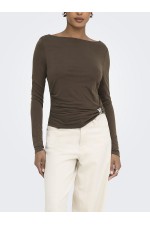 ONLHANNAH L/S METAL TOP CC JRS - ΚΑΦΕ