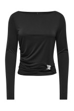 ONLHANNAH L/S METAL TOP CC JRS - ΜΑΥΡΟ