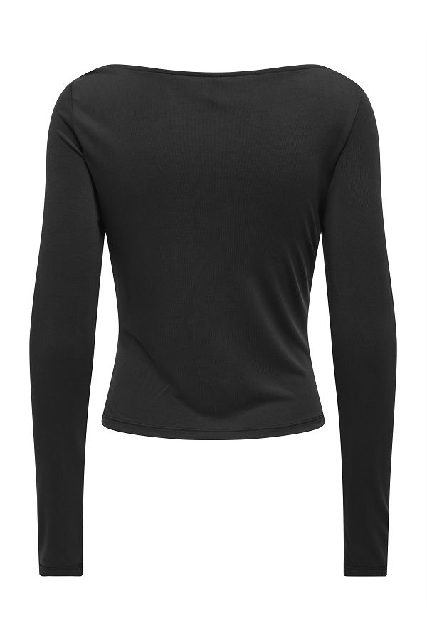 ONLHANNAH L/S METAL TOP CC JRS - ΜΑΥΡΟ