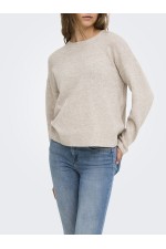 ONLOLIVIA LS O-NECK CC KNT - ΜΠΕΖ