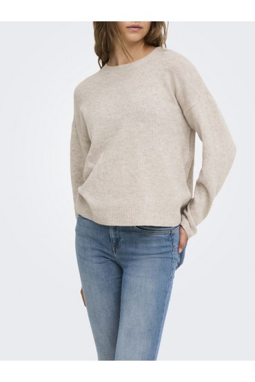 ONLOLIVIA LS O-NECK CC KNT - ΜΠΕΖ