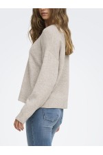 ONLOLIVIA LS O-NECK CC KNT - ΜΠΕΖ
