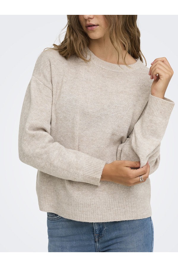 ONLOLIVIA LS O-NECK CC KNT - ΜΠΕΖ