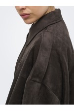 ONLMOON-STINA FAUX SUEDE BOMBER PNT NOOS - ΚΑΦΕ