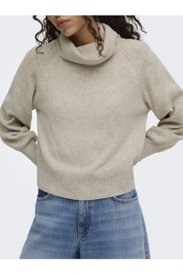 ONLOLIVIA LS ROLL NECK CC KNT - ΜΠΕΖ