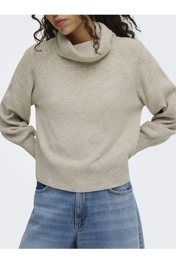 ONLOLIVIA LS ROLL NECK CC KNT - ΜΠΕΖ