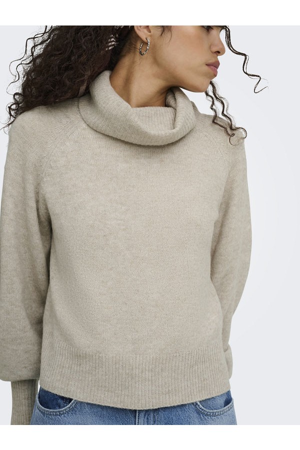 ONLOLIVIA LS ROLL NECK CC KNT - ΜΠΕΖ