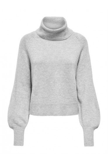 ONLOLIVIA LS ROLL NECK CC KNT - ΓΚΡΙ