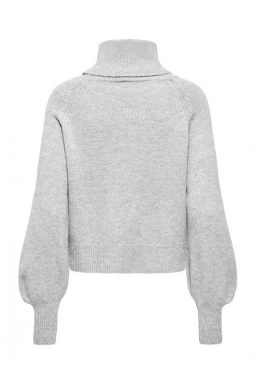 ONLOLIVIA LS ROLL NECK CC KNT - ΓΚΡΙ