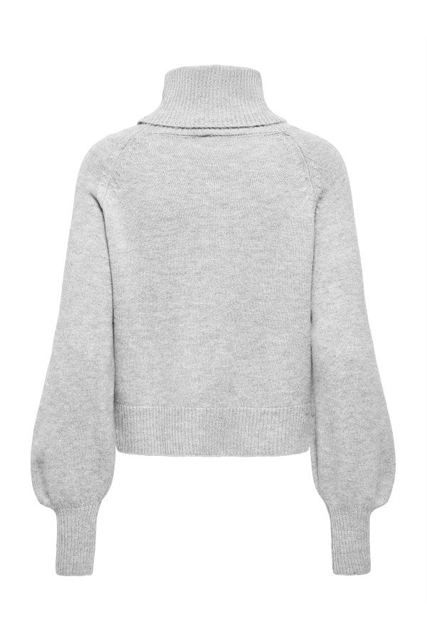 ONLOLIVIA LS ROLL NECK CC KNT - ΓΚΡΙ