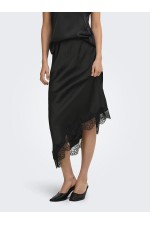 ONLFARAYA MENUS LACE SKIRT WVN - ΜΑΥΡΟ