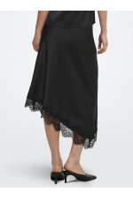 ONLFARAYA MENUS LACE SKIRT WVN - ΜΑΥΡΟ