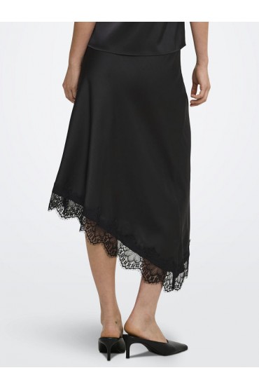 ONLFARAYA MENUS LACE SKIRT WVN - ΜΑΥΡΟ