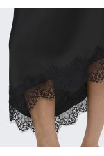 ONLFARAYA MENUS LACE SKIRT WVN - ΜΑΥΡΟ