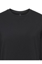 ONLMADELYN S/S LACE TOP JRS - ΜΑΥΡΟ