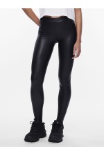 PCNEW SHINY LEGGINGS JRS NOOS - ΜΑΥΡΟ
