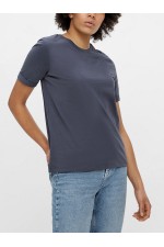 PCRIA SS FOLD UP SOLID TEE NOOS BC - ΜΠΛΕ