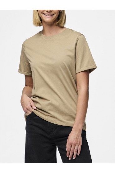 PCRIA SS FOLD UP SOLID TEE NOOS BC - ΚΑΦΕ