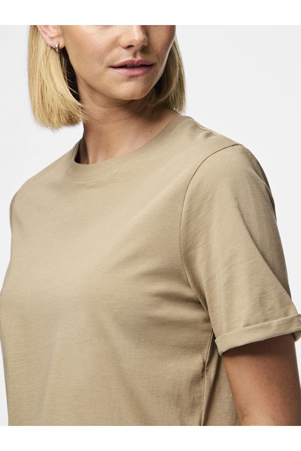 PCRIA SS FOLD UP SOLID TEE NOOS BC - ΚΑΦΕ