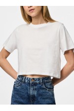 PCSARA SS SHORT TEE JRS NOOS BC - ΛΕΥΚΟ