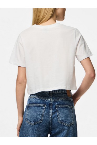 PCSARA SS SHORT TEE JRS NOOS BC - ΛΕΥΚΟ