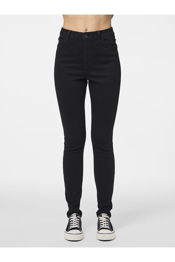 PCDANA HW SKINNY JEANS BL102 NOOS BC - ΜΑΥΡΟ
