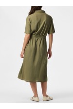 PCPIA 2/4 MIDI SHIRT DRESS WVN NOOS - ΧΑΚΙ