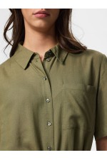 PCPIA 2/4 MIDI SHIRT DRESS WVN NOOS - ΧΑΚΙ
