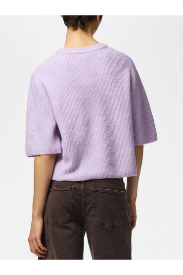 PCSILLY SS O-NECK KNIT NOOS BC - ΜΩΒ
