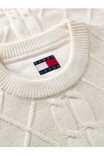 TJM REG CLASSIC FLAG CABLE SWTR - ΛΕΥΚΟ