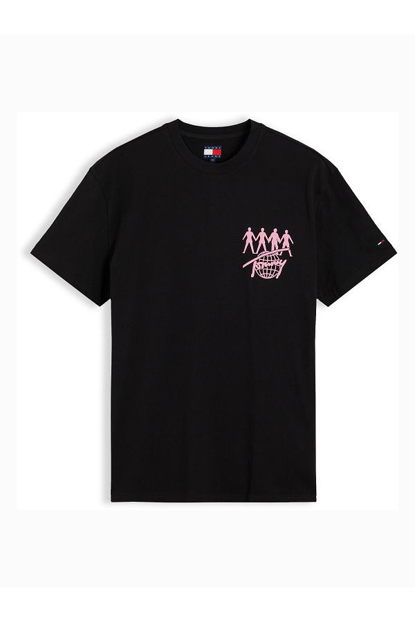 TJM REG NYL NOVELTY TEE EXT - ΜΑΥΡΟ