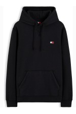 TJM REG BADGE HOODIE EXT - ΜΑΥΡΟ