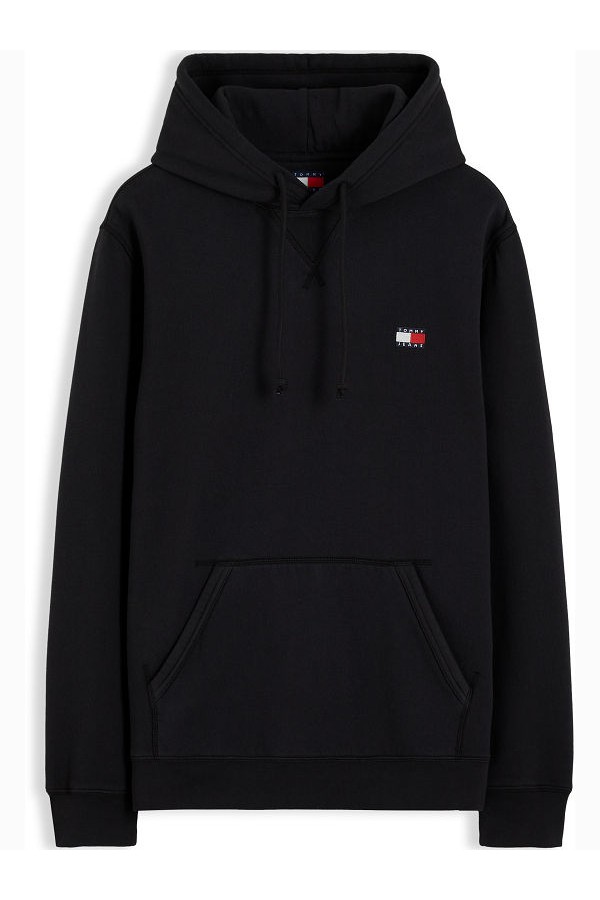 TJM REG BADGE HOODIE EXT - ΜΑΥΡΟ